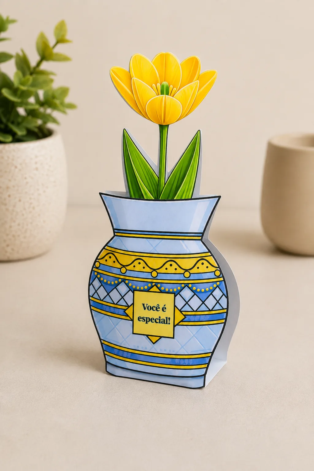 Porta-bombom - Vaso de Flor