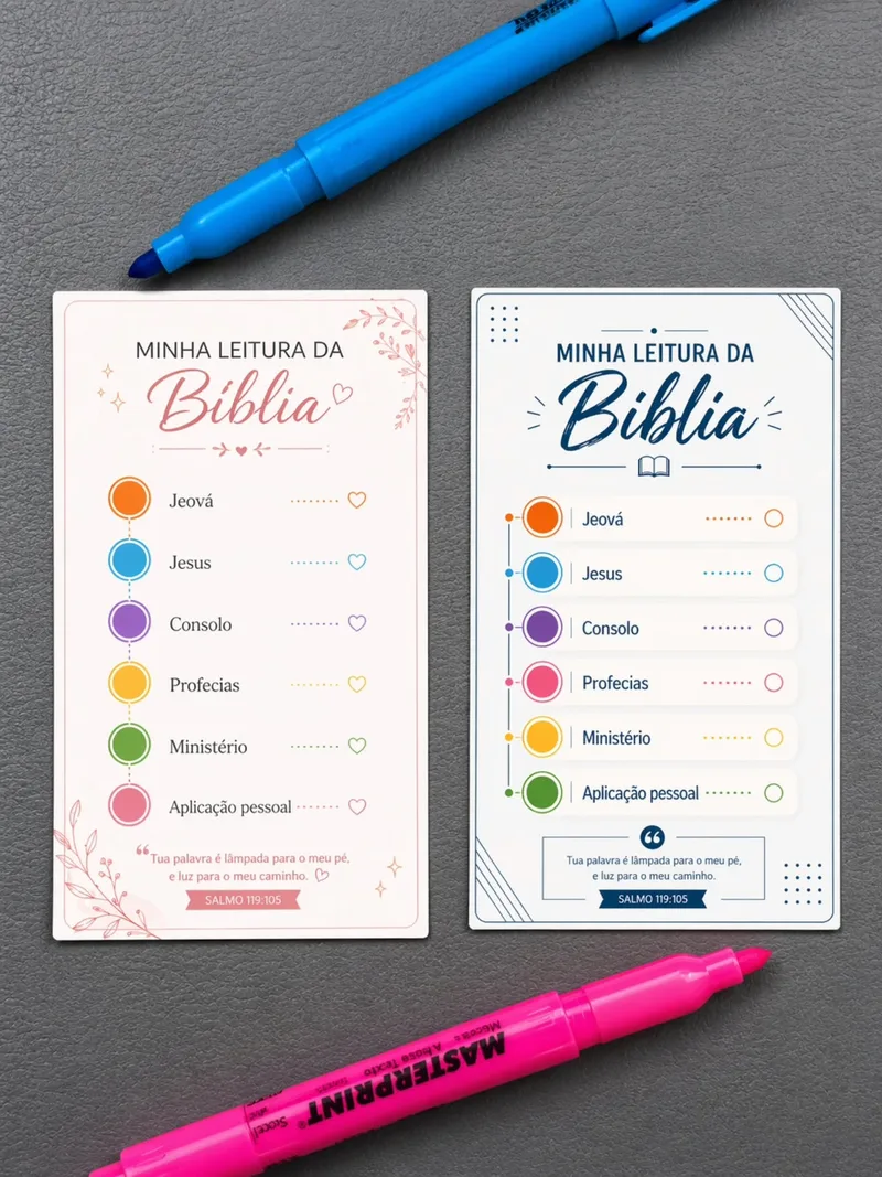 Cartão Leitura da Bíblia - Grátis
