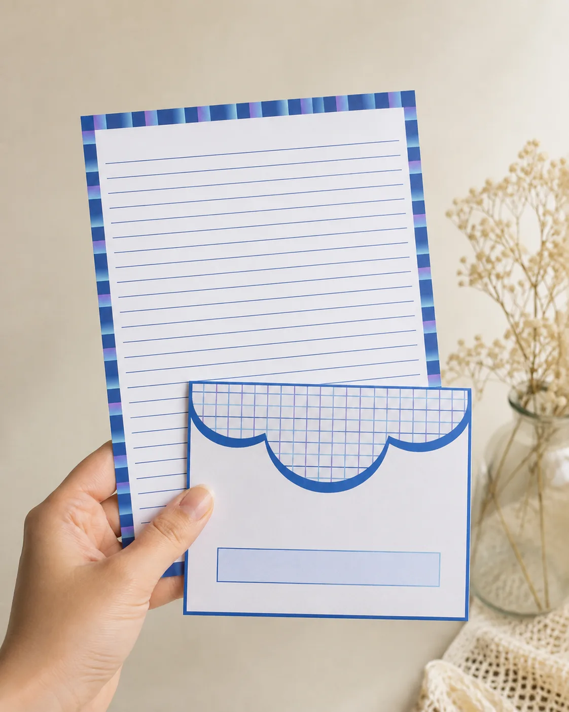Kit de envelopes - Aba nuvem