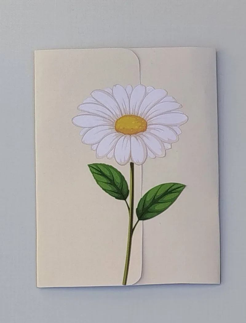 Envelope + papel de carta - Margarida