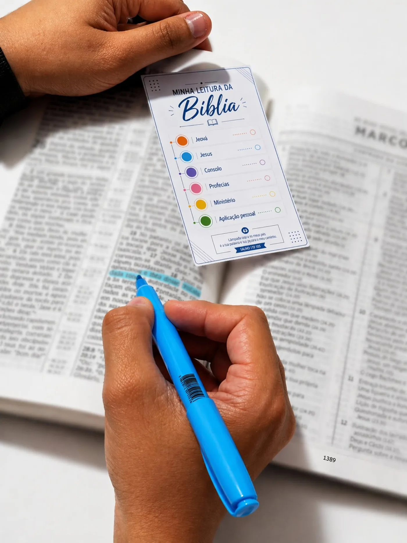 Cartão Leitura da Bíblia - Grátis