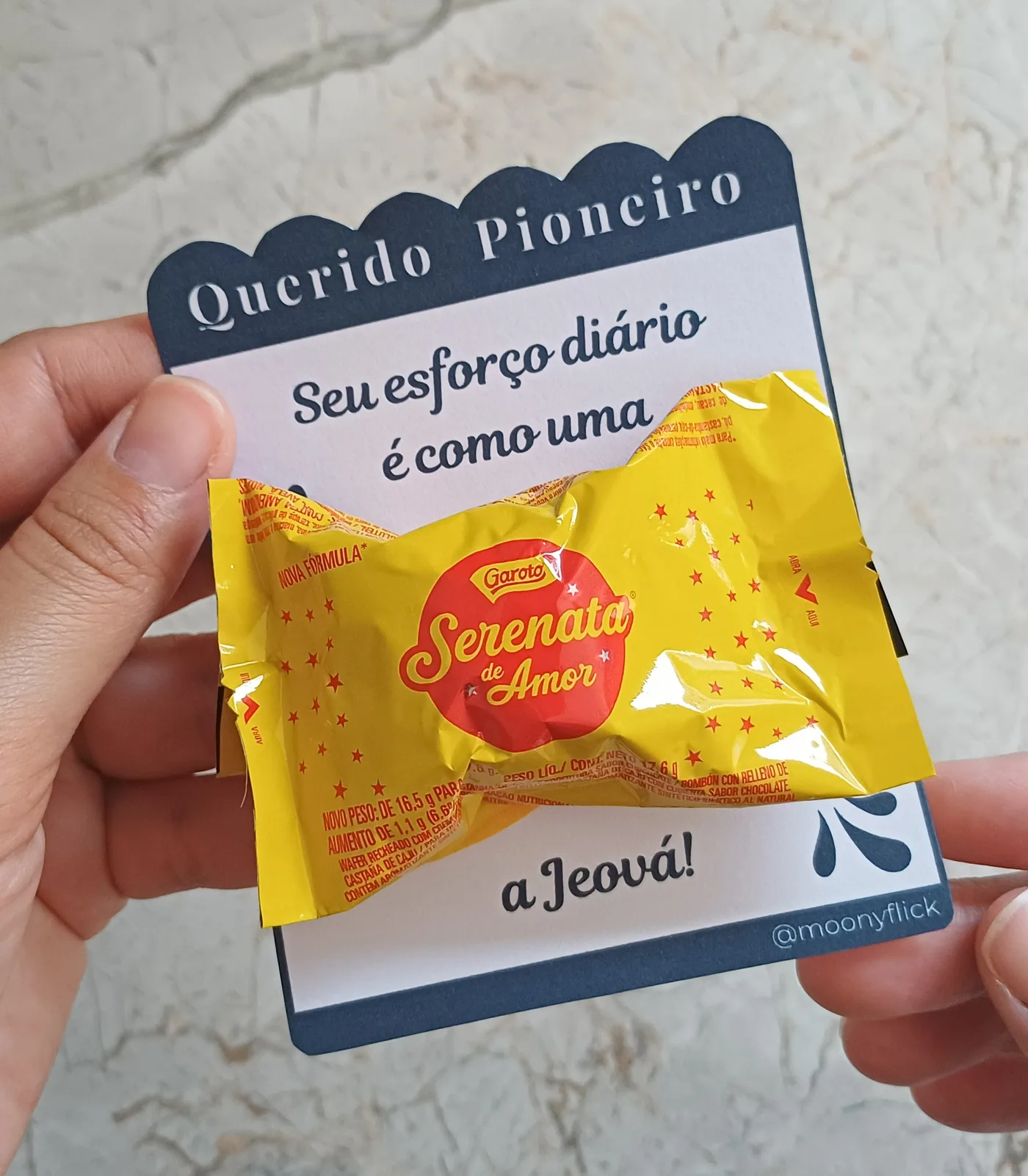 Cartão Pioneiro Serenata de Amor