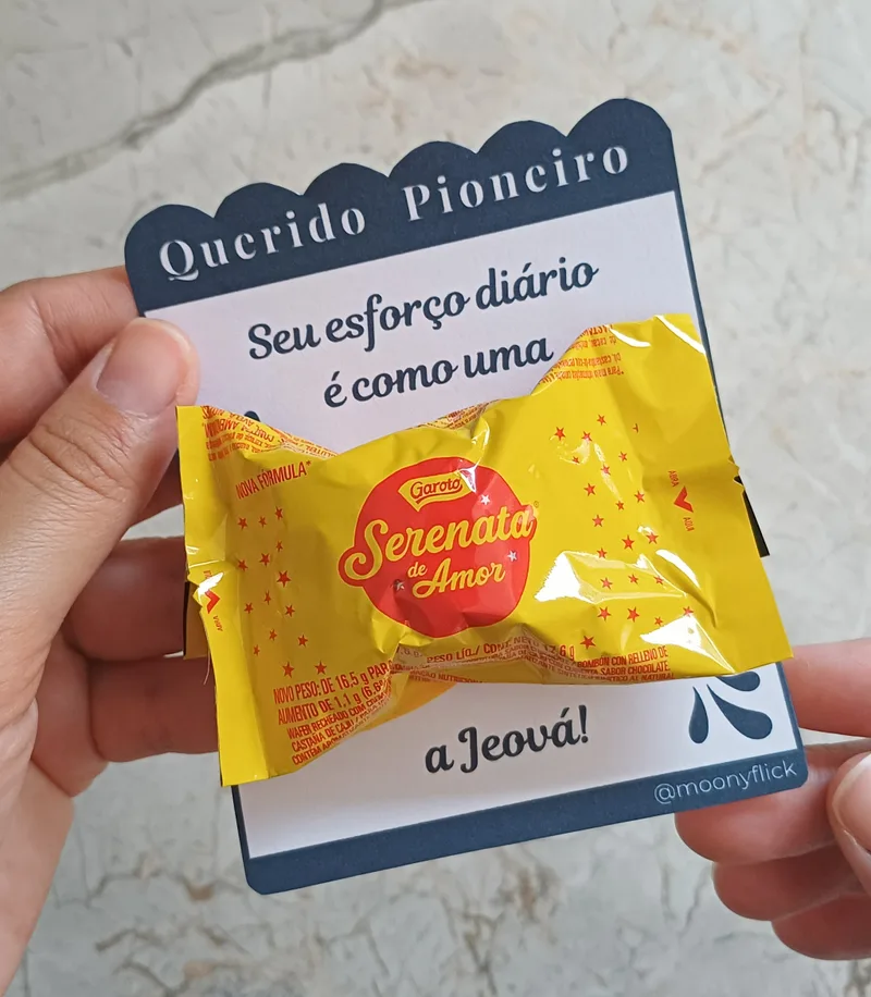 Cartão Pioneiro Serenata de Amor