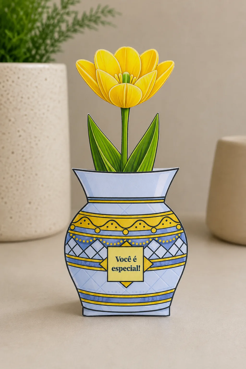 Porta-bombom - Vaso de Flor