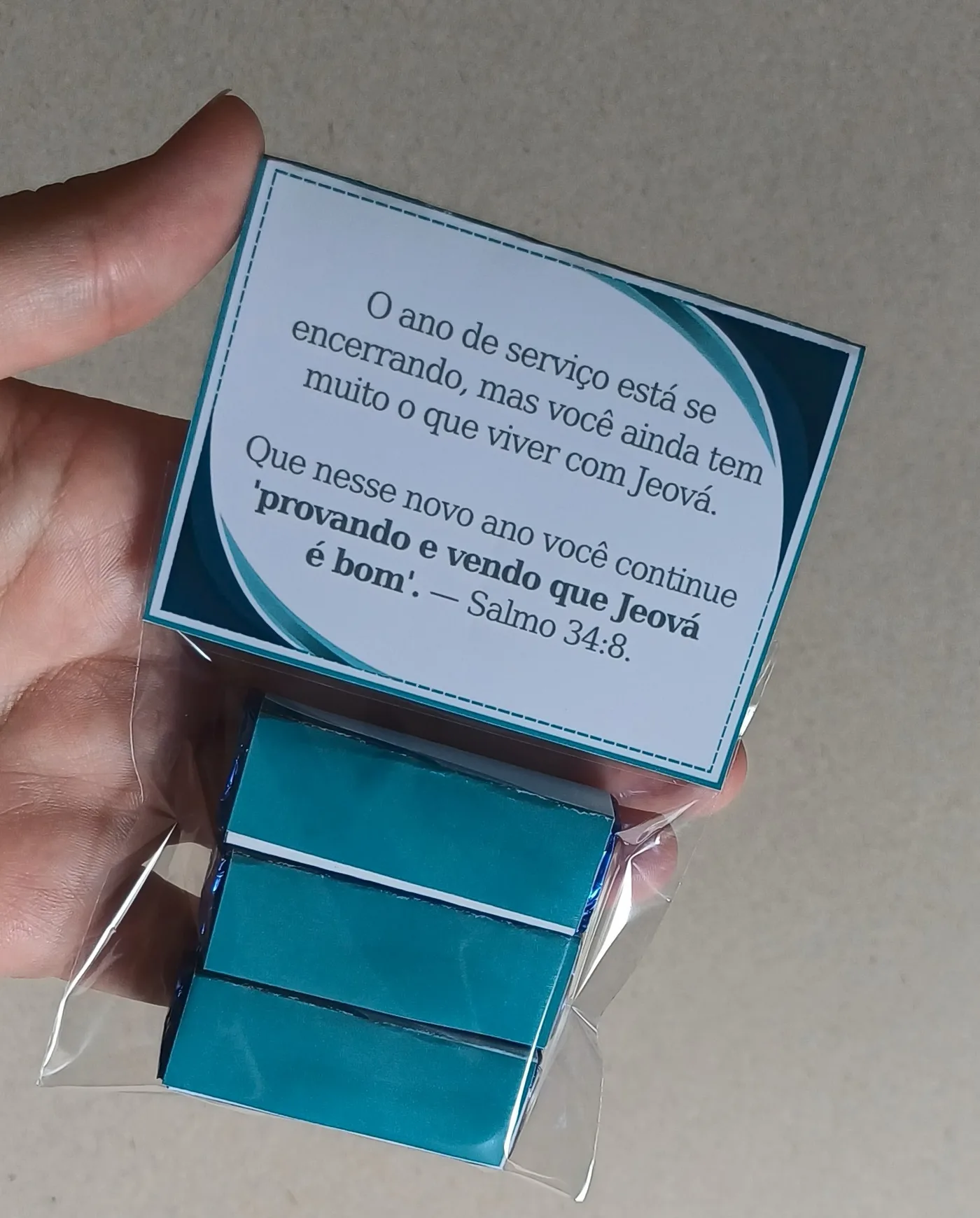 Lembrancinha fim do ano de serviço - Bis