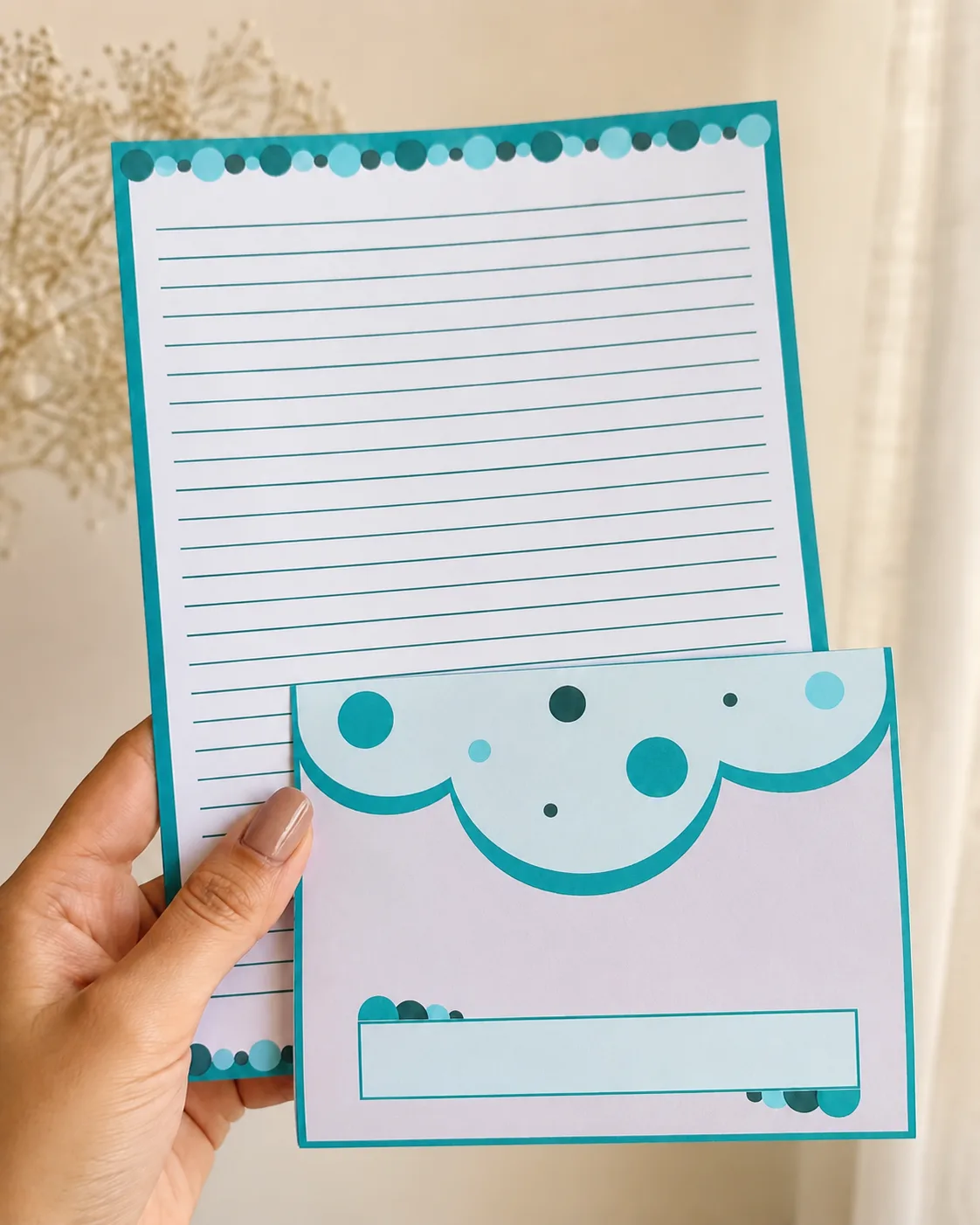 Kit de envelopes - Aba nuvem