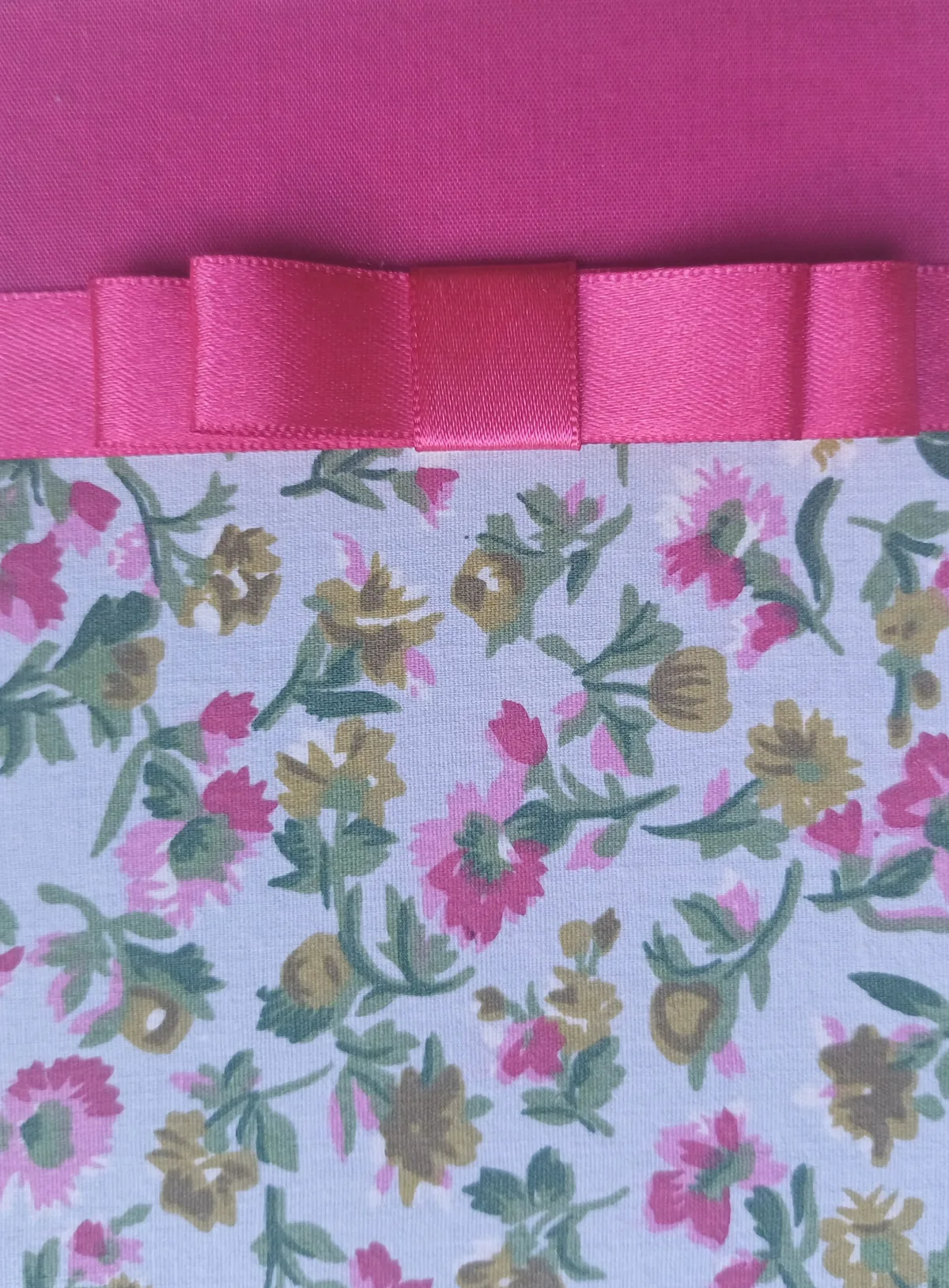 Pink Flor / Azul claro